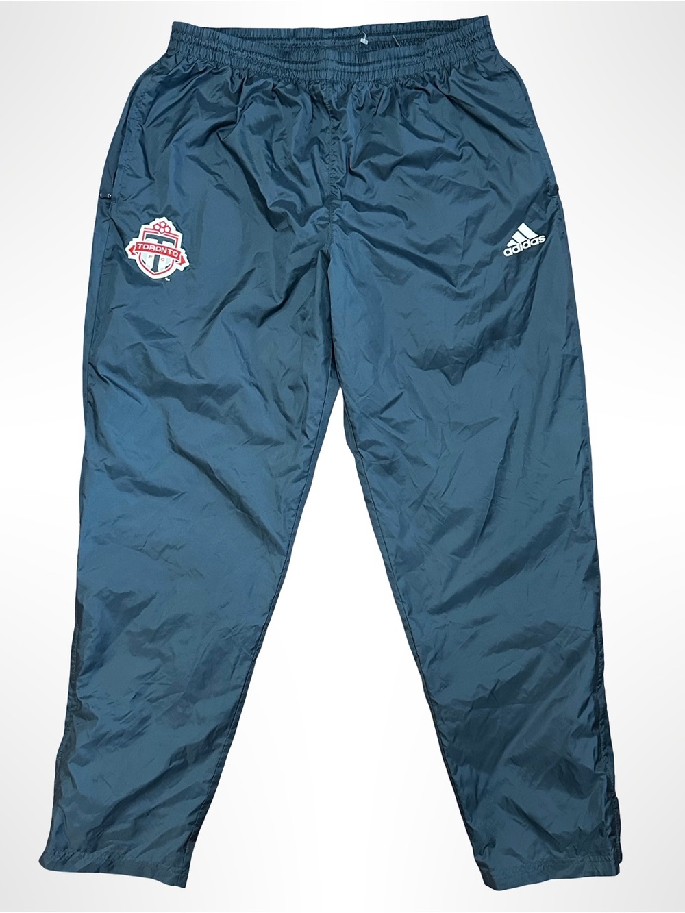 Adidas Toronto FC MLS Track Pants Charcoal Grey Mesh Lined Mens XL